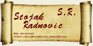 Stojak Radnović vizit kartica